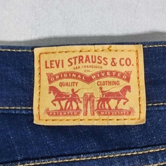 Levi's jeans women's size 12M W31/L32 indigo blue Classic Bootcut high rise - Picture 5 of 14